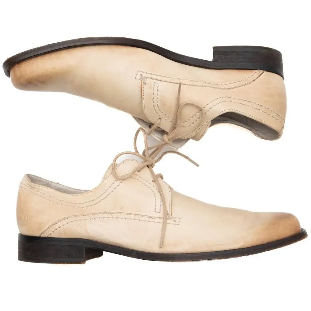 Ted Baker Light Tan Leather Lace Up Derby Shoes Size 12